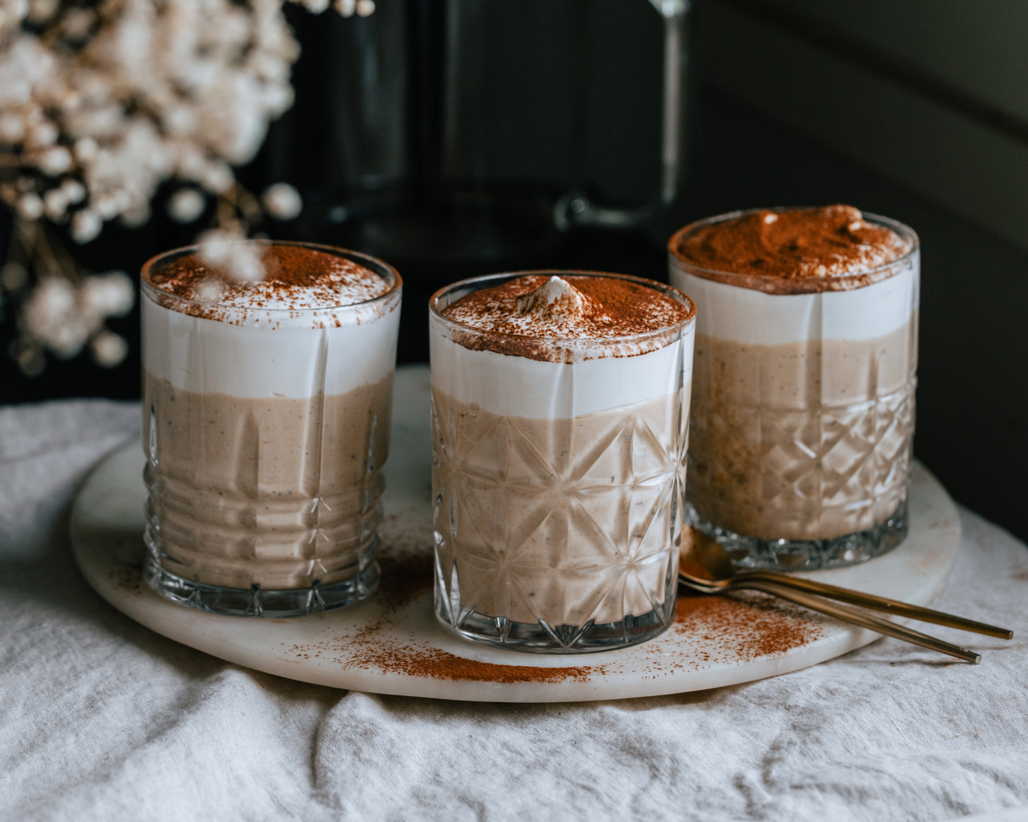 Overnight oats with tiramisu flavour