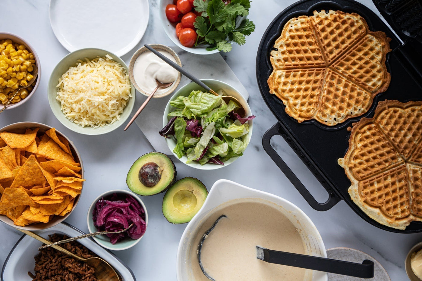Waffle tacos