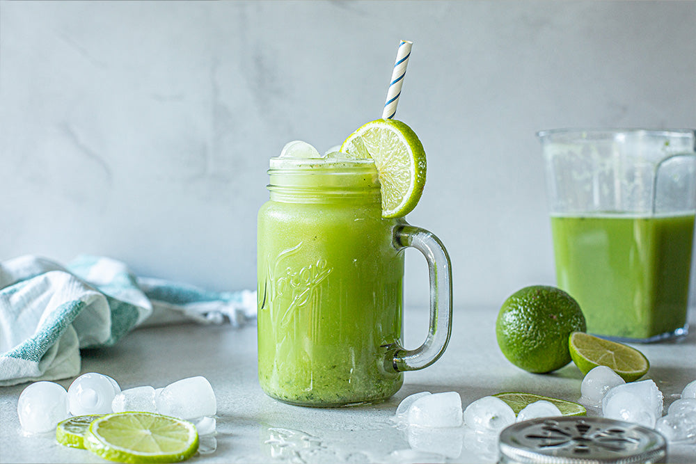 Green juice with ginger