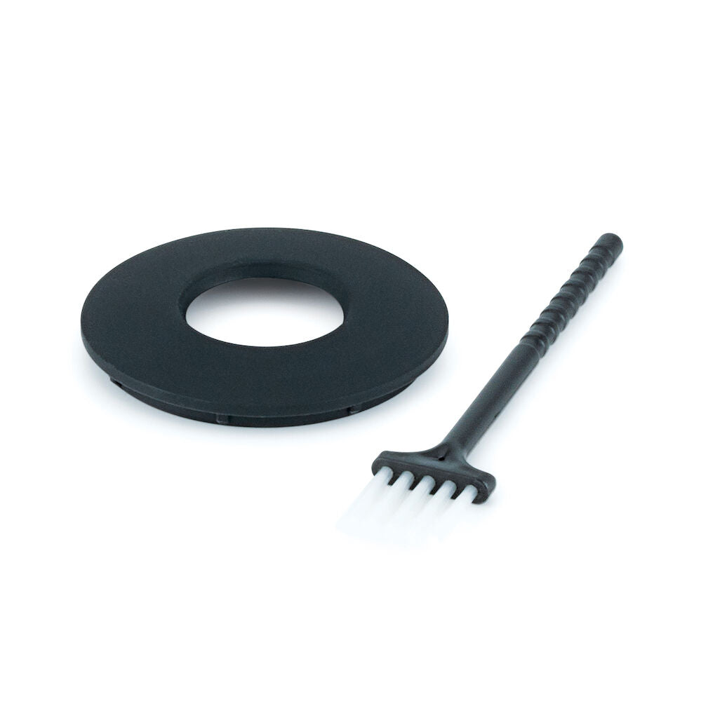 Balance coffee ground cup cover / cleaning brush