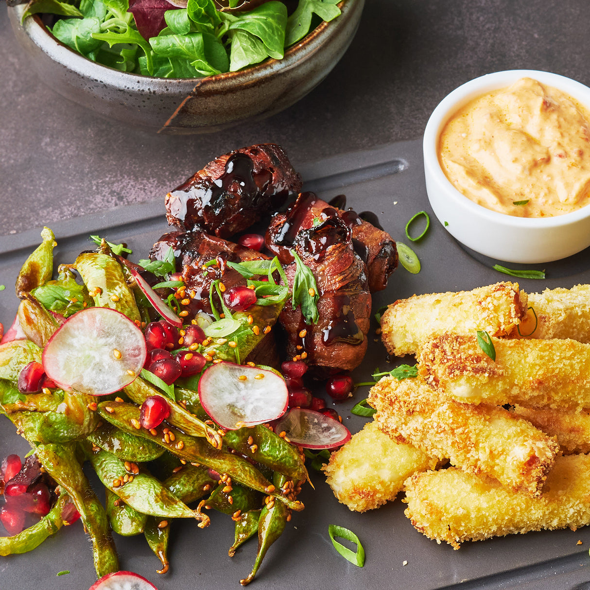 Small dishes made in Airfryer Dual-Zone 2x5.5L