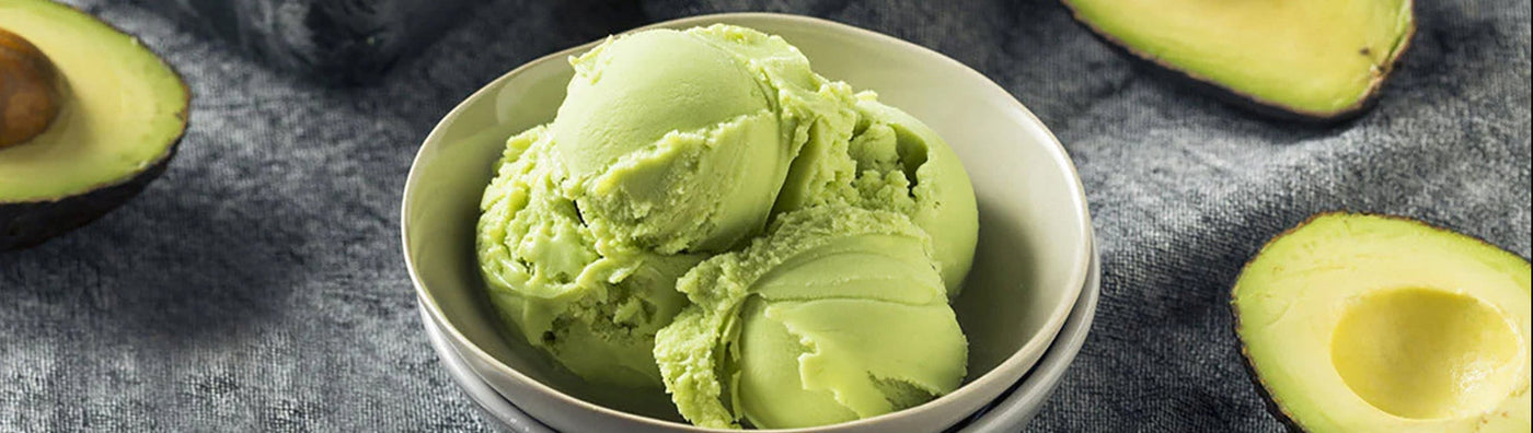 Avocado ice-cream