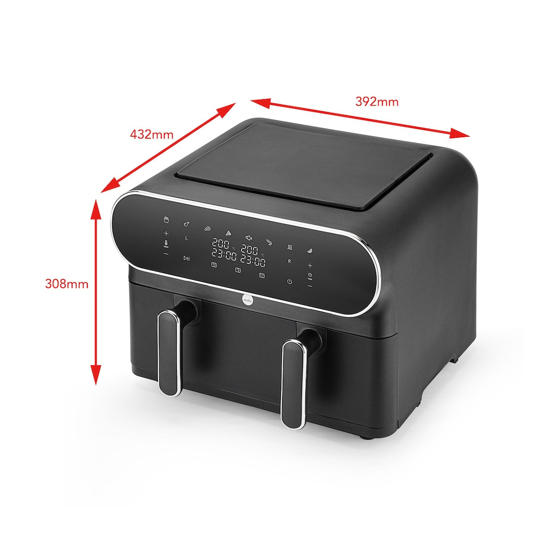 Małe potrawy przygotowane w frytkownicy Airfryer Dual-Zone 2x5,5 l