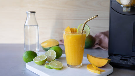 Mocktail with mango and lime