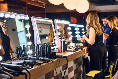 EC by Wilfa stylinglounge på Vixens sommerfest, med sminkespeil og hårstylingprodukter