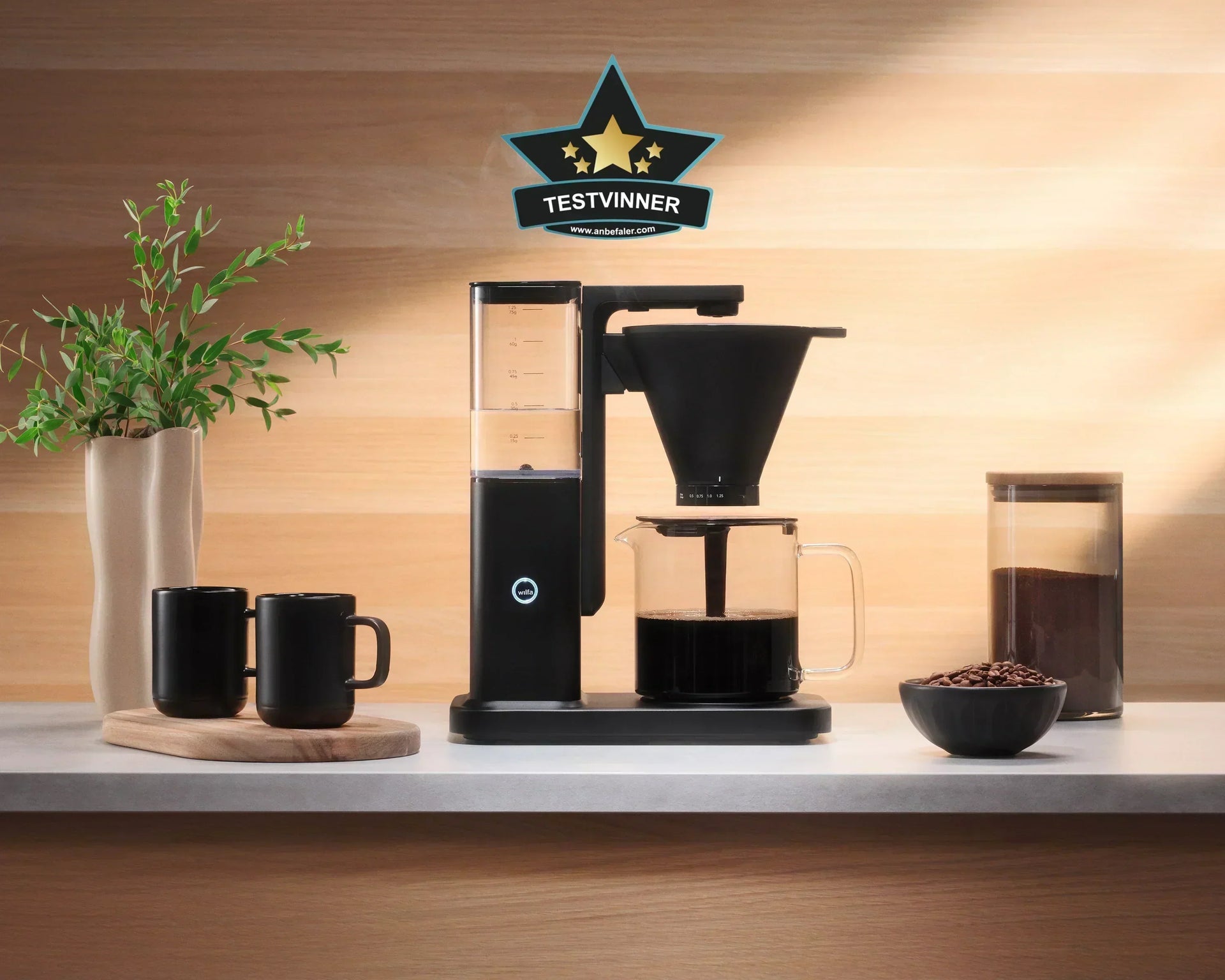 Test winner: Wilfa Zense Alux. Best Coffee Maker of 2025 – Wilfa AS