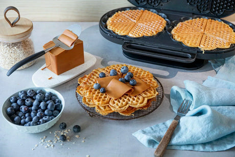 Moist and protein-packed waffles – ideal for our Grand Double waffle maker