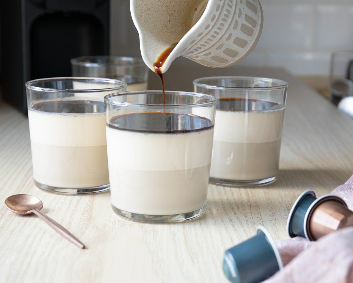 Panna cotta with espresso