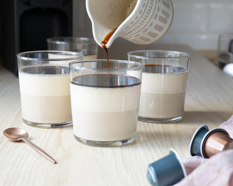 Panna cotta with espresso