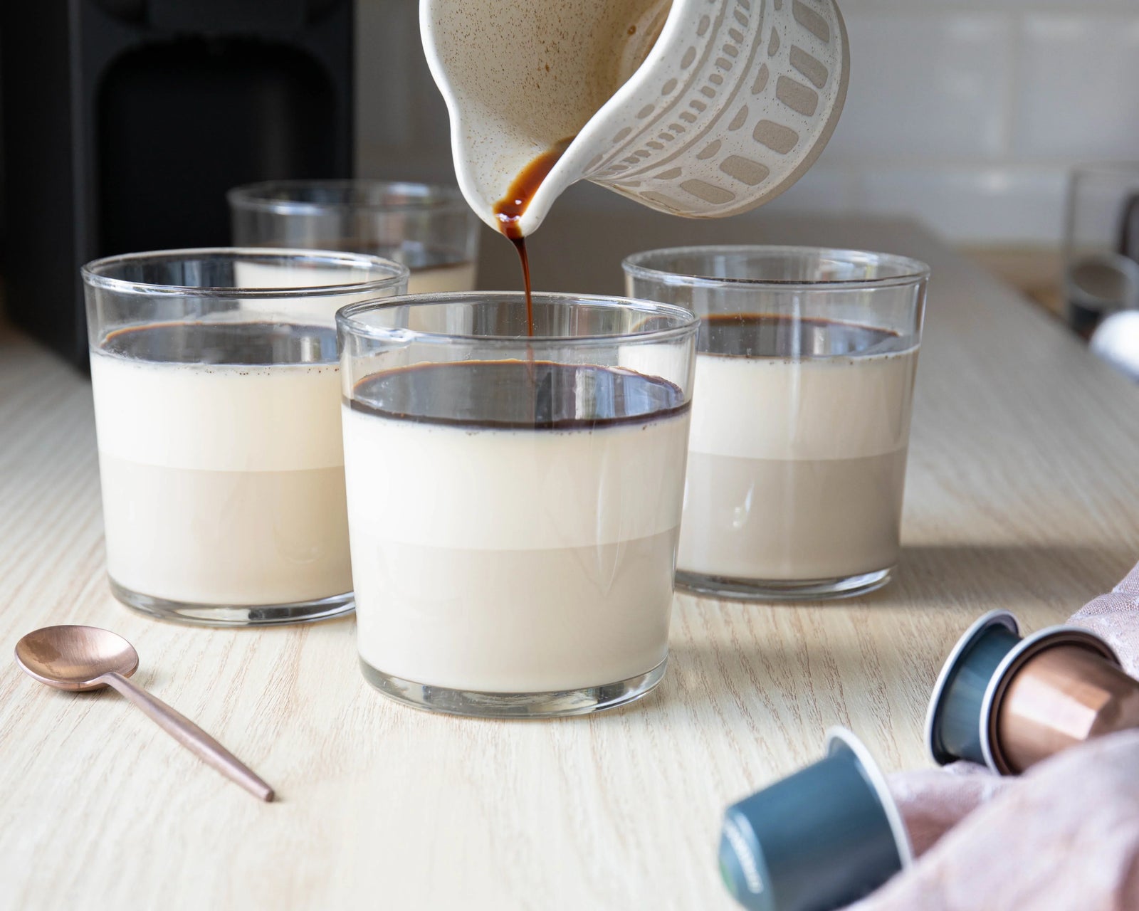 Panna cotta med espresso