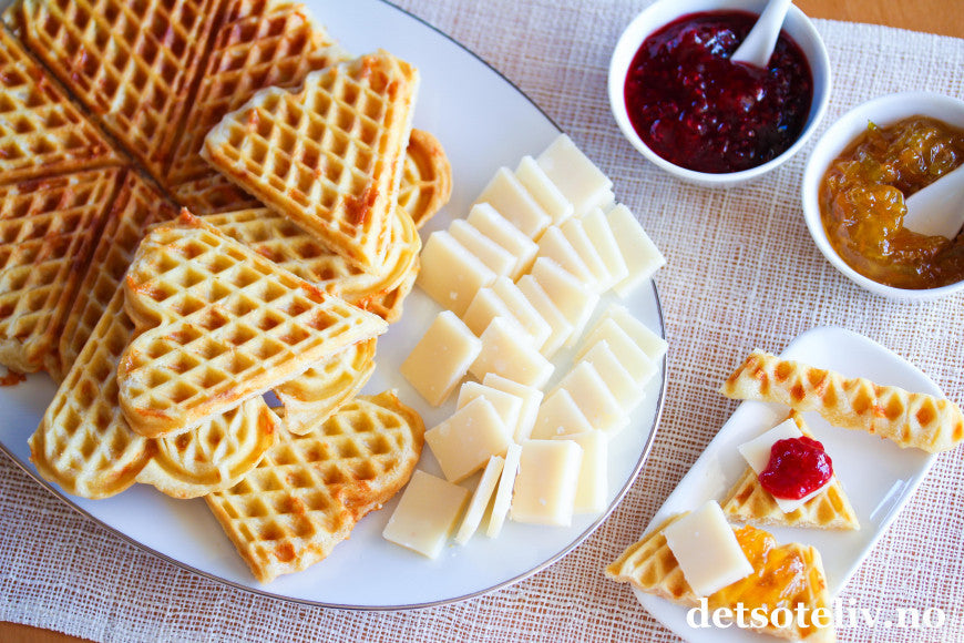 Parmesan waffles
