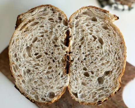 Beginner-friendly sourdough bread (two loaves)