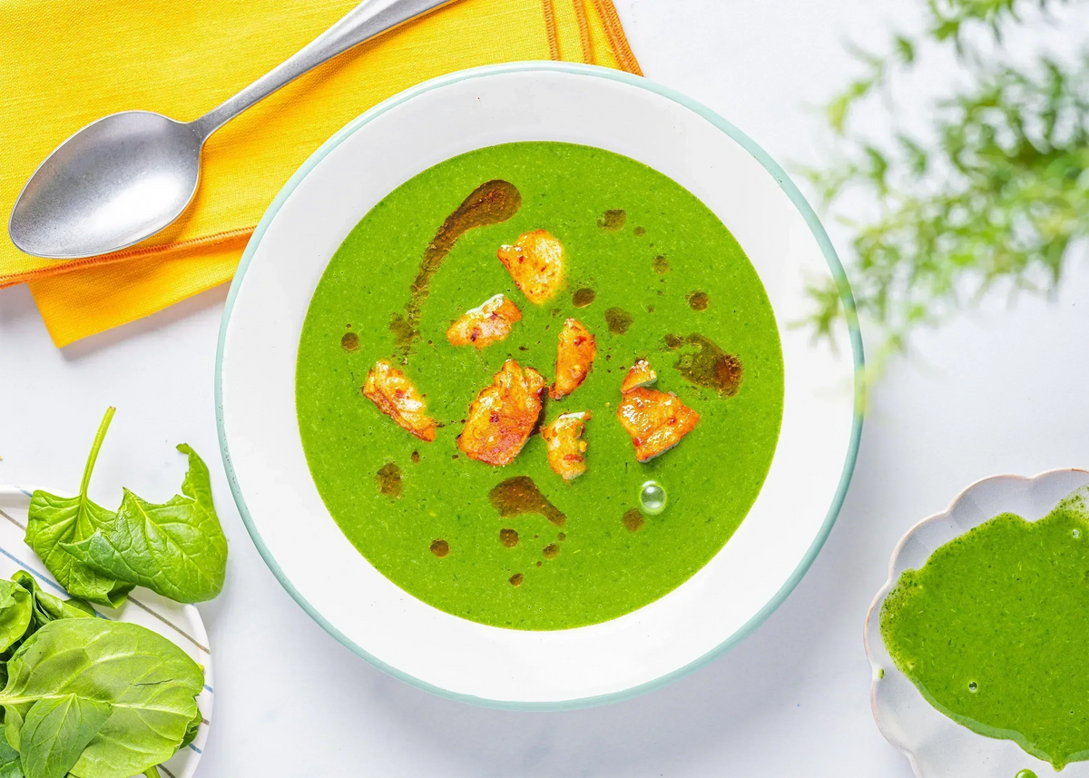 Berit's spinach soup with pollock