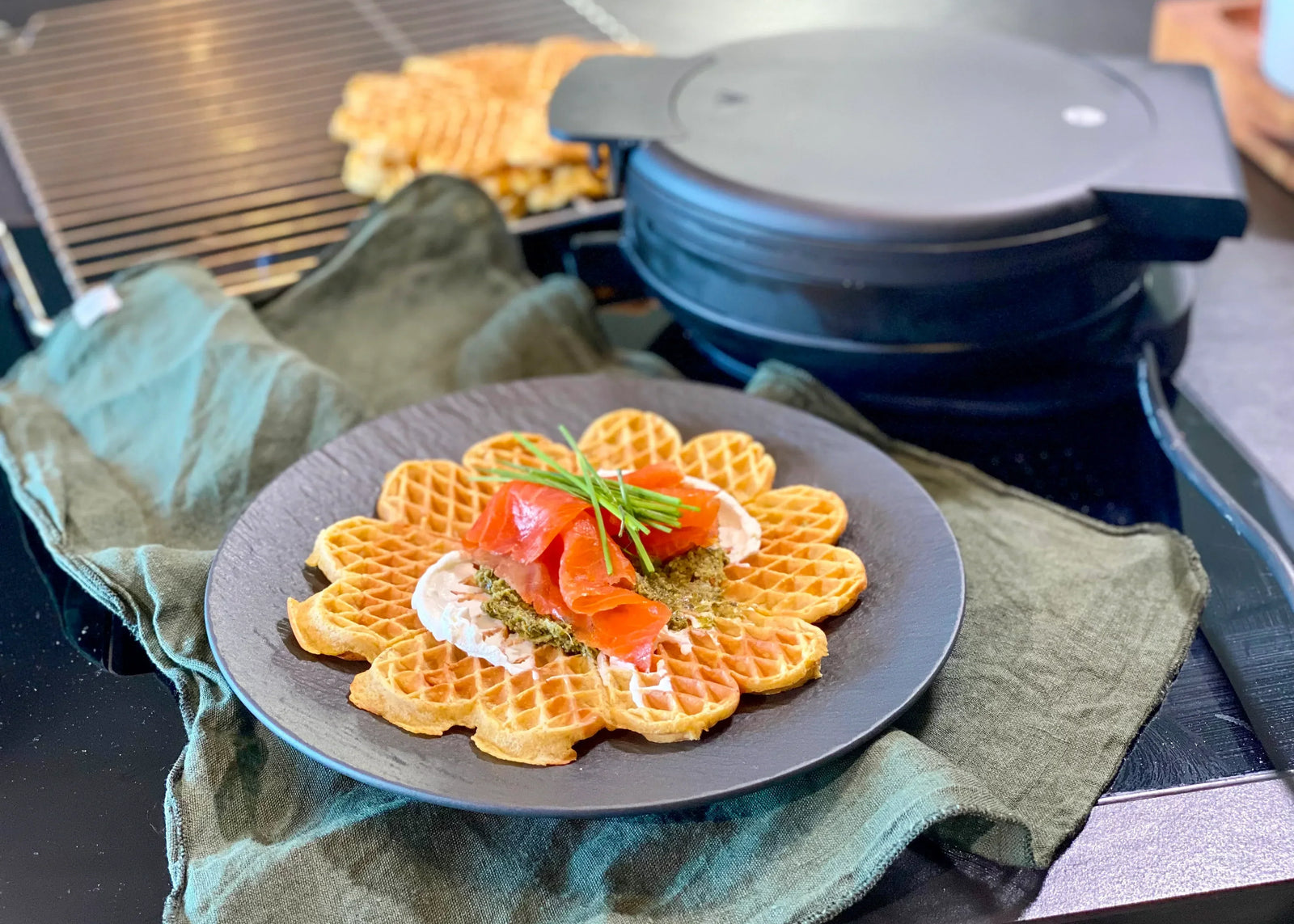 Waffles as left-over food - tips from Berit Nordstrand