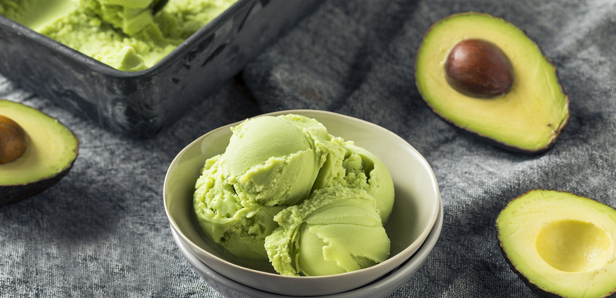 Avocado Ice cream, home made