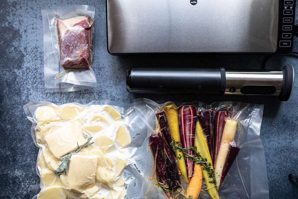 Recipe for sous vide cooking with vegetables