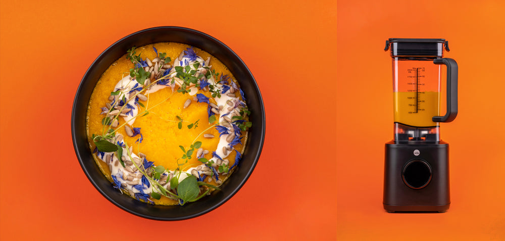 Warm carrot soup straight from the blender – Wilfa AS