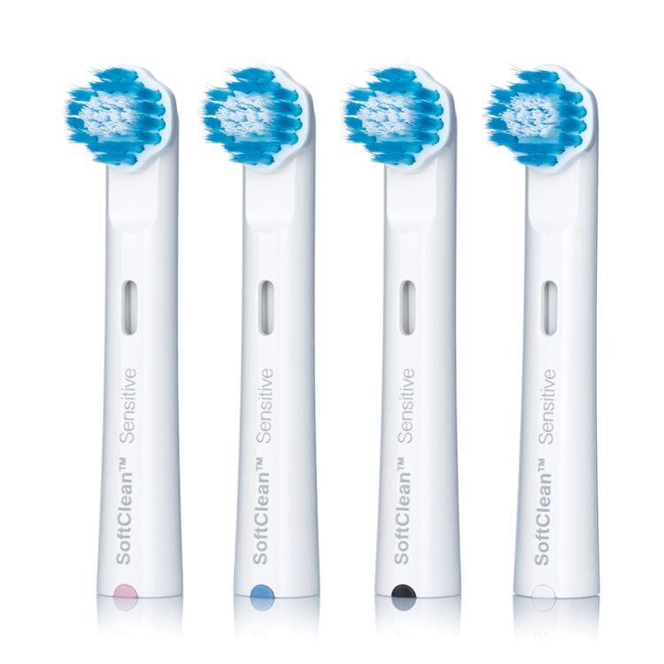 TBR-4S JORDAN SMILE BRUSH HEADS 4PK SENSITIVE