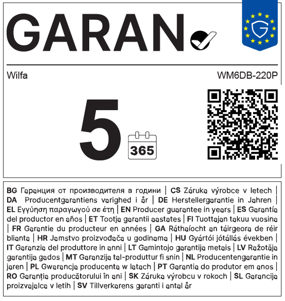 GARAN Legal Guarantee Notice